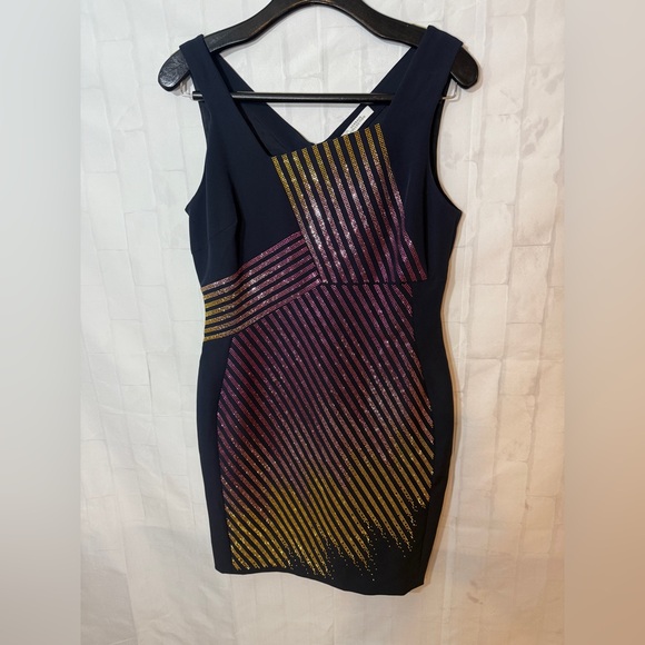 VERSACE COLLECTION Embellished front sheath dress - Picture 8 of 8